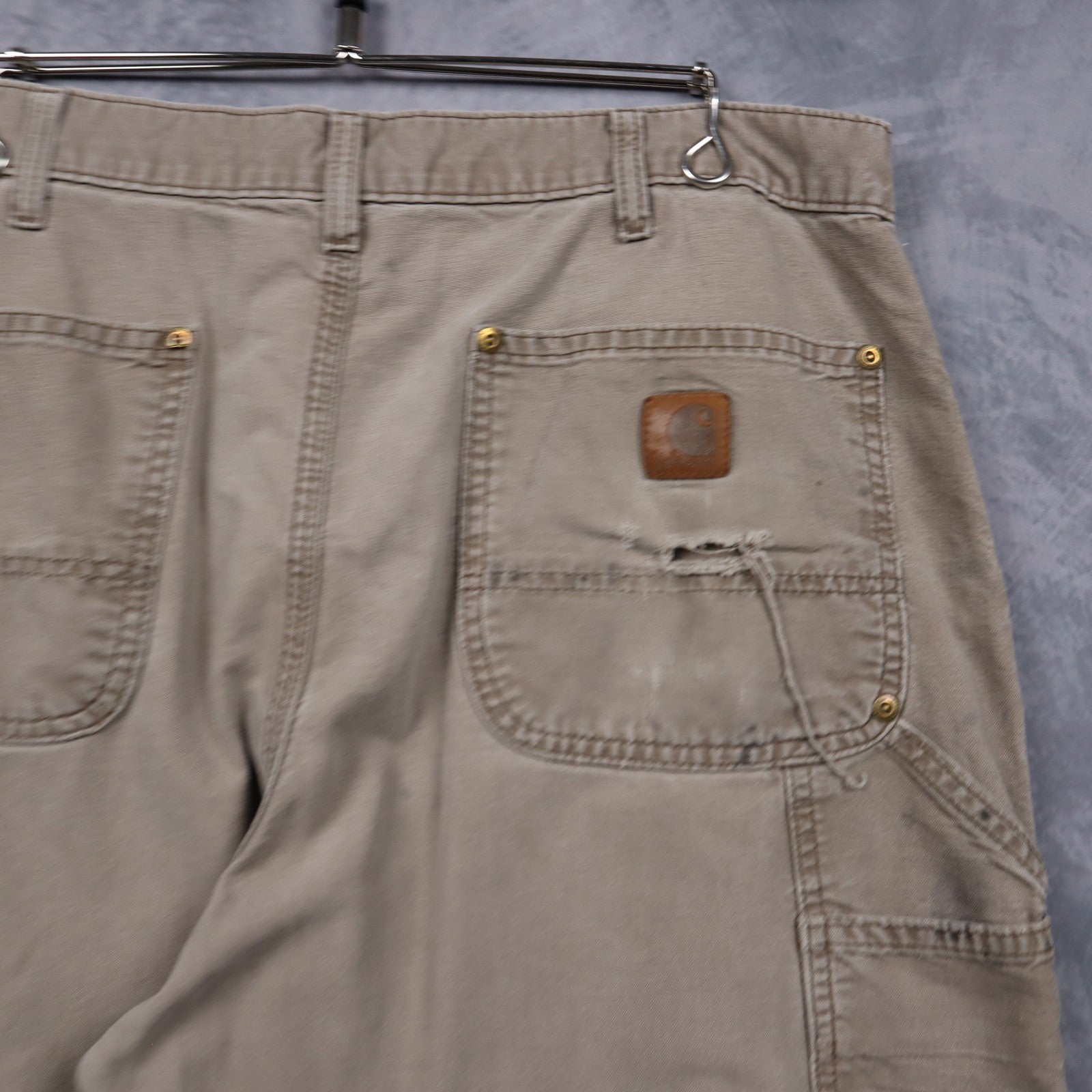 Y2K Tan Carhartt Original Dungaree Fit Double Knee Pants 5043