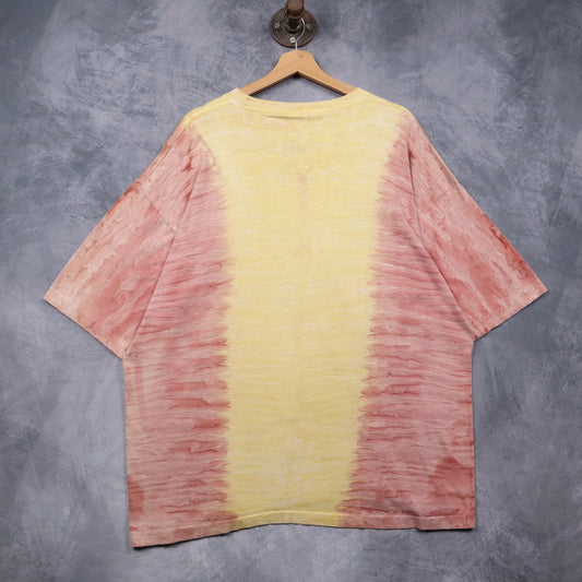 1995 Pink & Yellow Tie Dye Van Halen Balance Shirt 4926