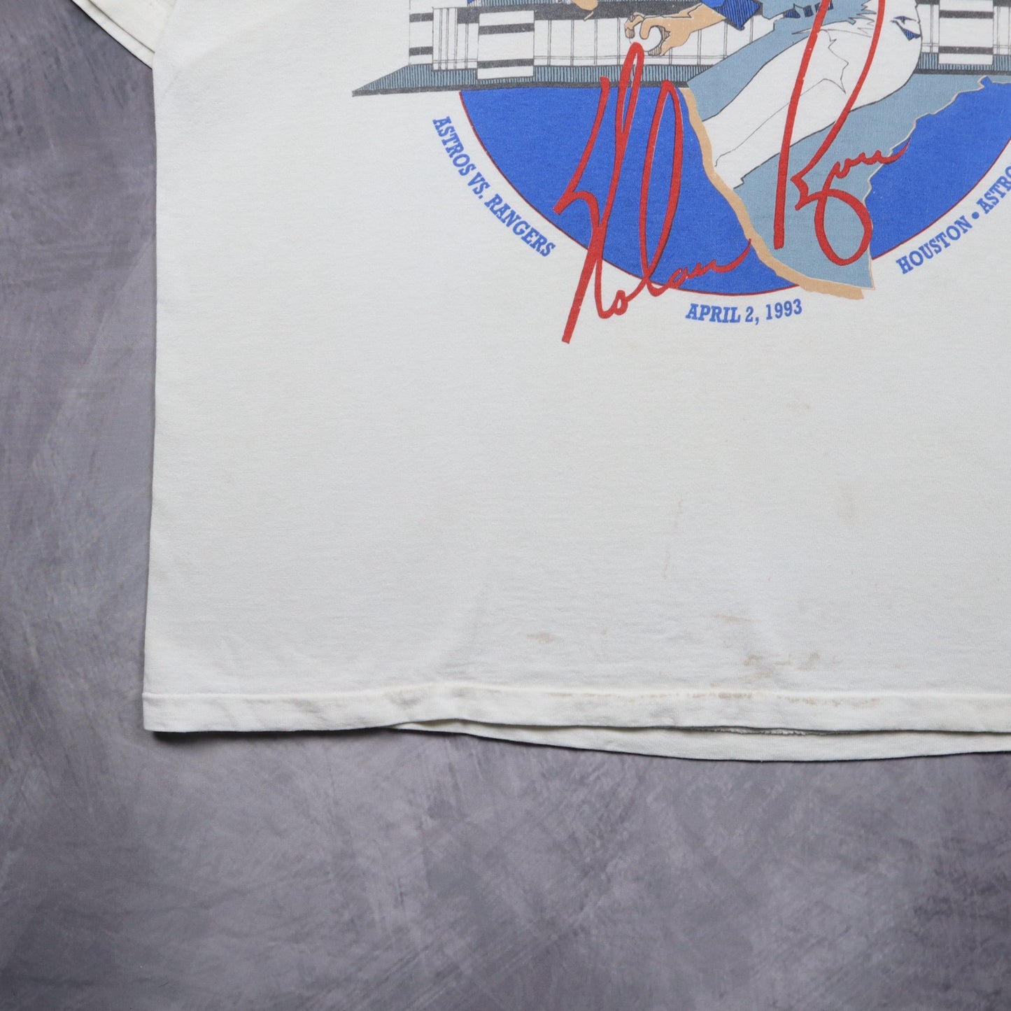 1993 White Nolan Ryan Lone Star Classic Shirt 5598