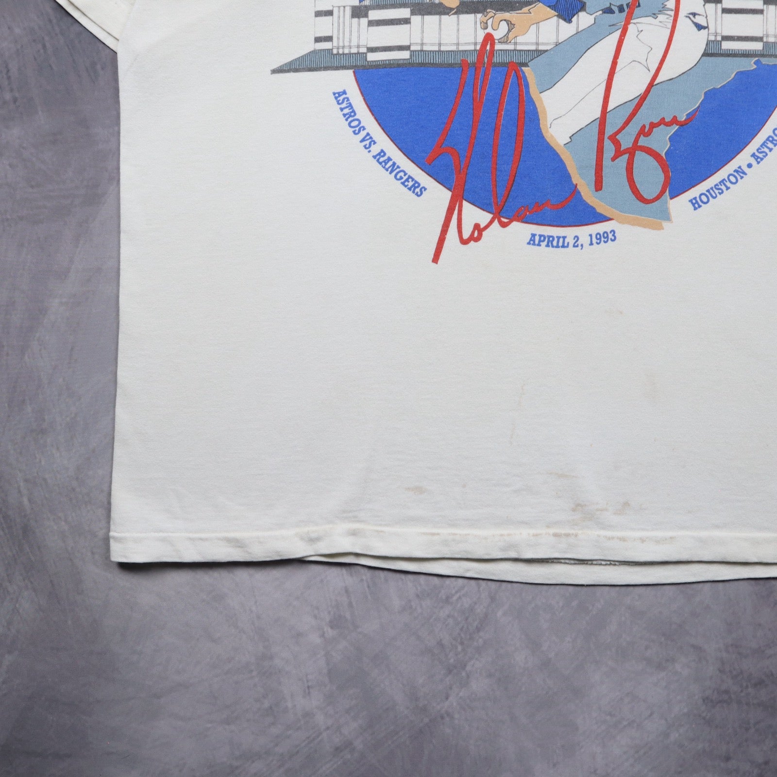 1993 White Nolan Ryan Lone Star Classic Shirt 5598