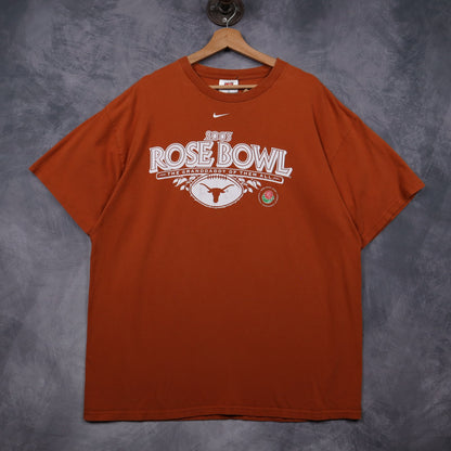 2005 Burnt Orange Texas Longhorns Rose Bowl Shirt 5844