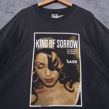 2001 Faded Black Sade King Of Sorrow Shirt 5126