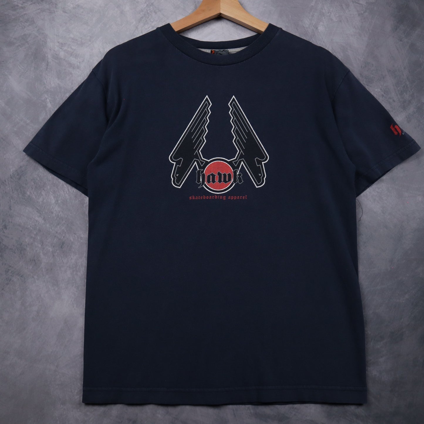 00s Navy Blue Hawk Skateboarding Apparel Shirt 4648