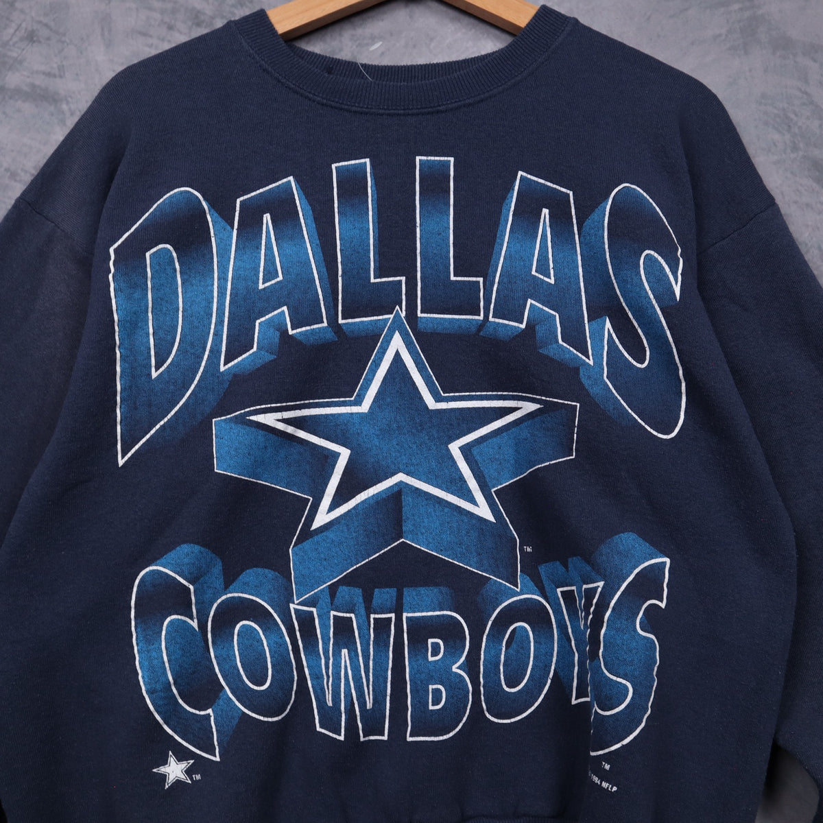 1994 Navy Blue Dallas Cowboys Crewneck Sweatshirt 6652