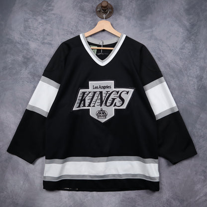 90s Black LA Kings CCM Hockey Jersey 5145
