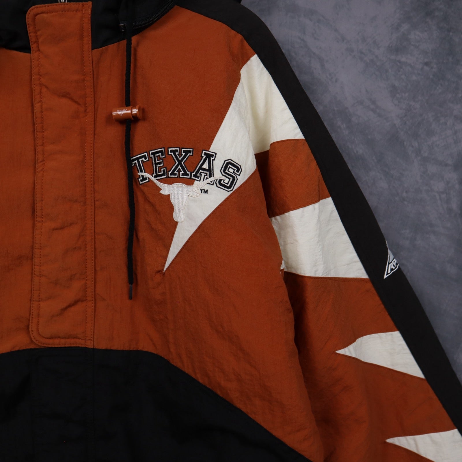 90s Burnt Orange Texas Longhorns Apex One Pullover Jacket 5919