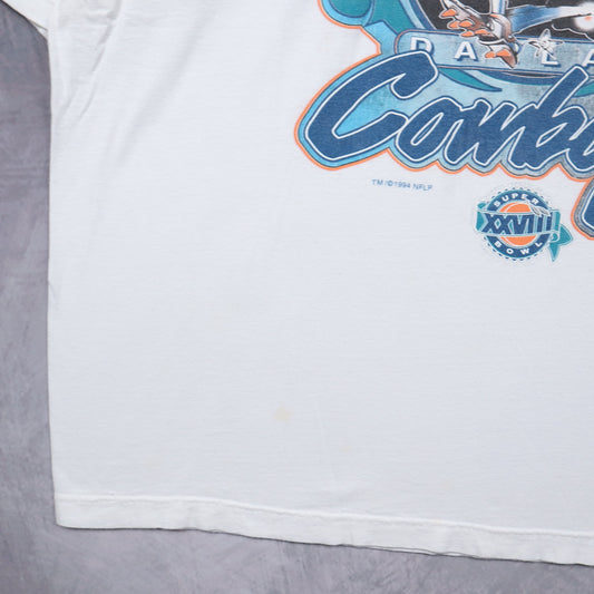1994 White Dallas Cowboys Super Bowl Champs Shirt 6686
