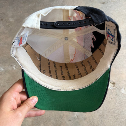 90s Black Texas Longhorns Logo Athletic Splash Snapback Hat 5780