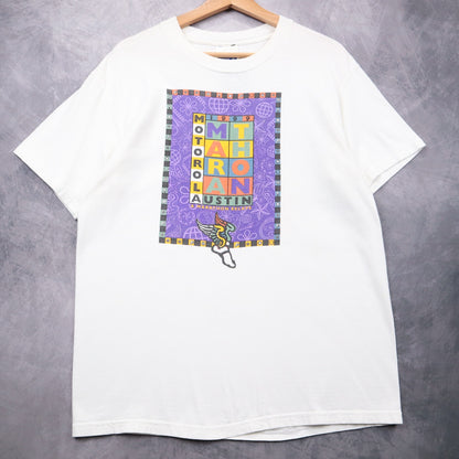 1999 White Motorola Austin Marathon Shirt 4665
