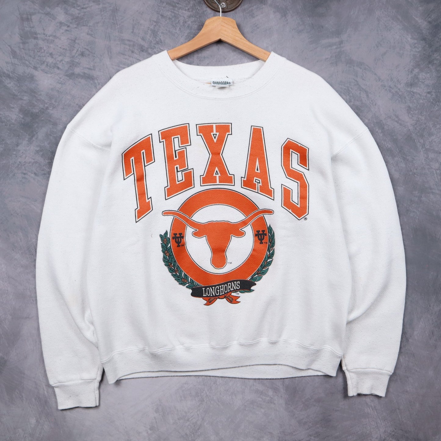 90s White Texas Longhorns Crewneck Sweatshirt 5696