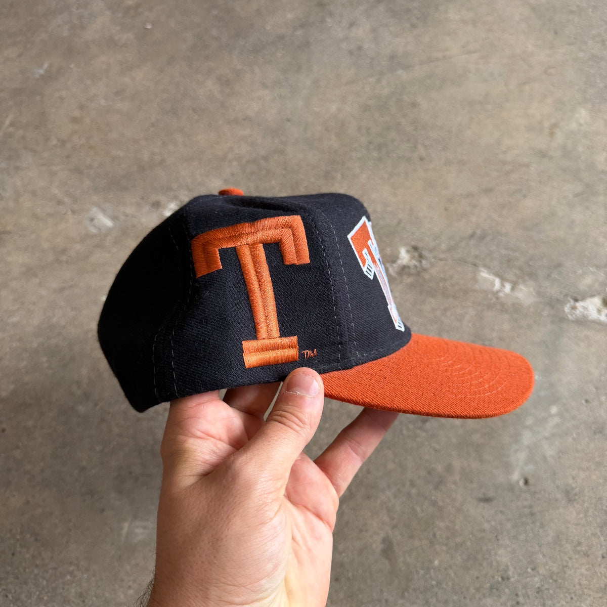 90s Black Texas Longhorns Graffiti Snapback Hat 5788