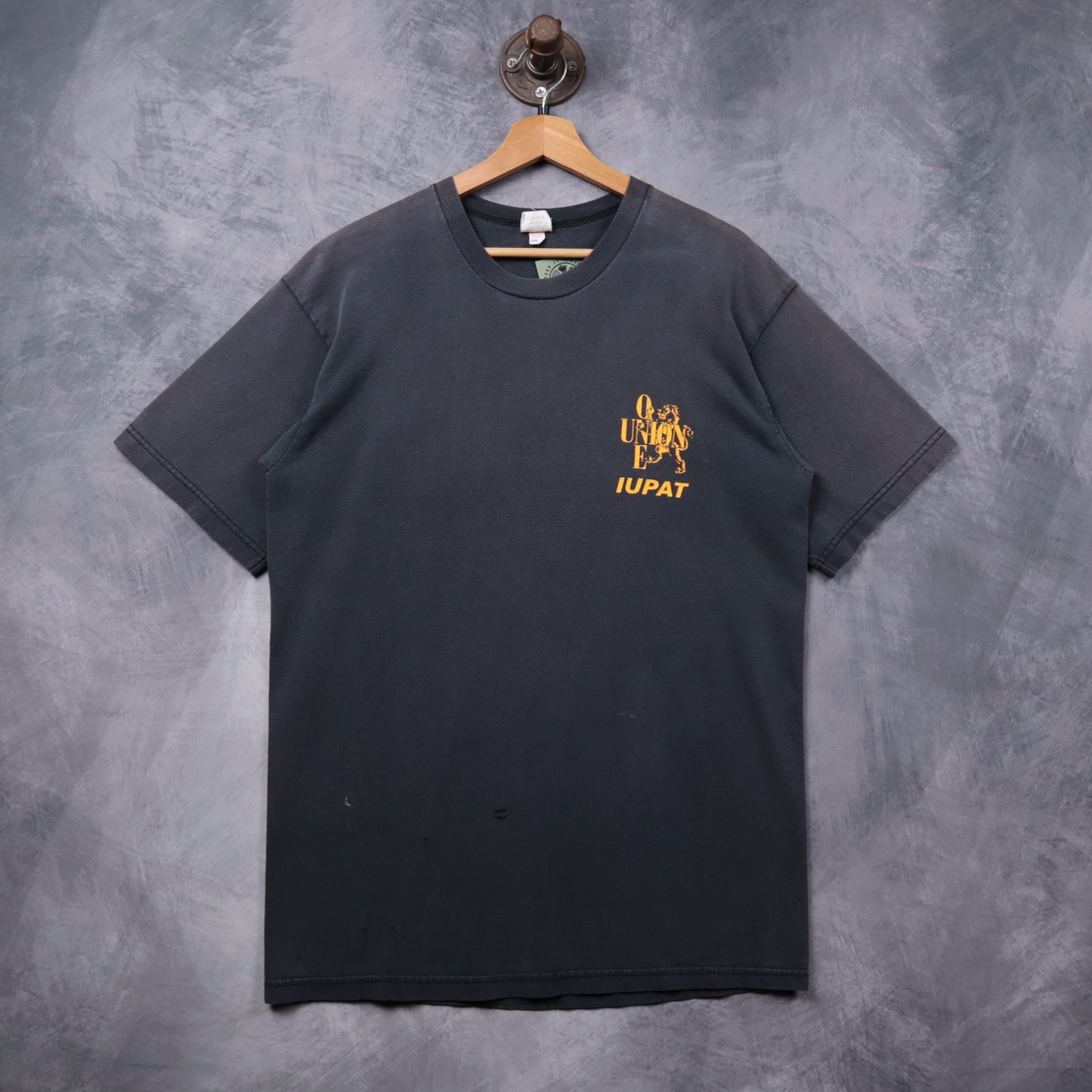 Early 2000s Faded Black IUPAT One Union Painters Shirt 5394