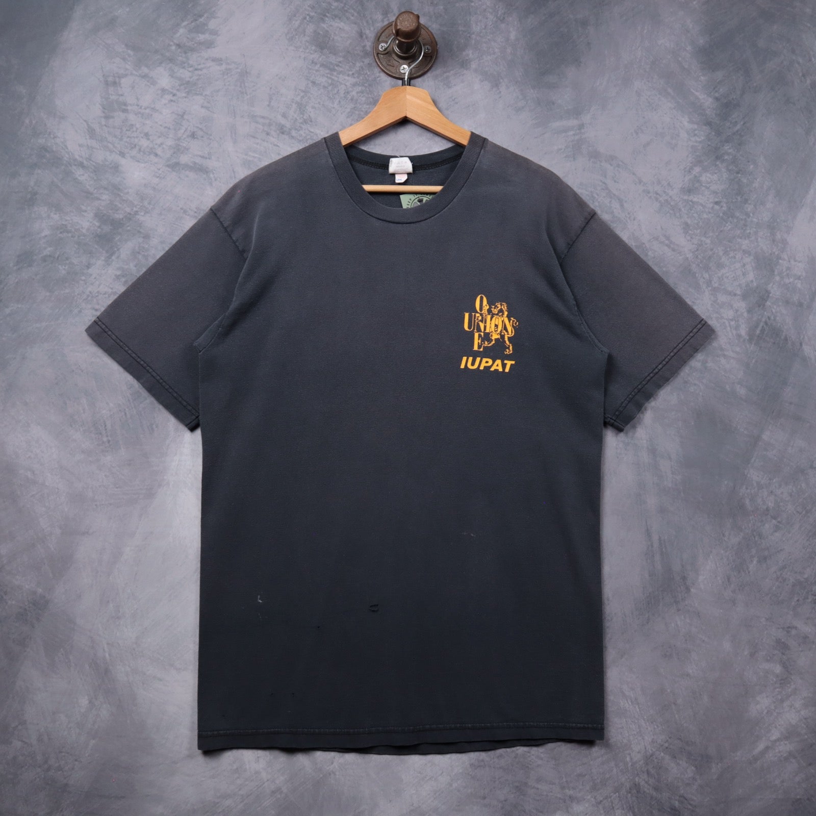 Early 2000s Faded Black IUPAT One Union Painters Shirt 5394
