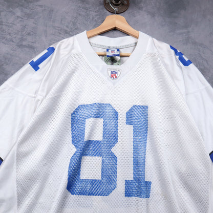 00s White Dallas Cowboys Terrell Owens #81 Reebok NFL Jersey 6673