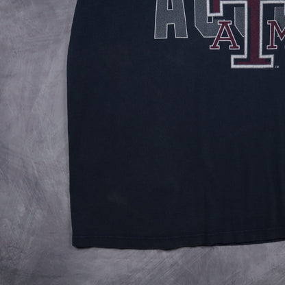 90s Navy Blue Texas A&M University Shirt 4836