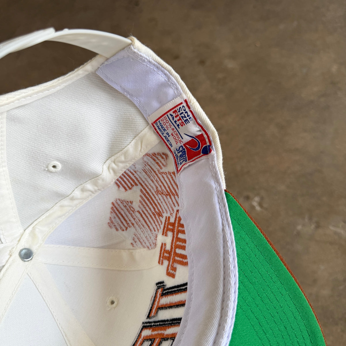 90s White Texas Longhorns Sports Specialties Snapback Hat 5776
