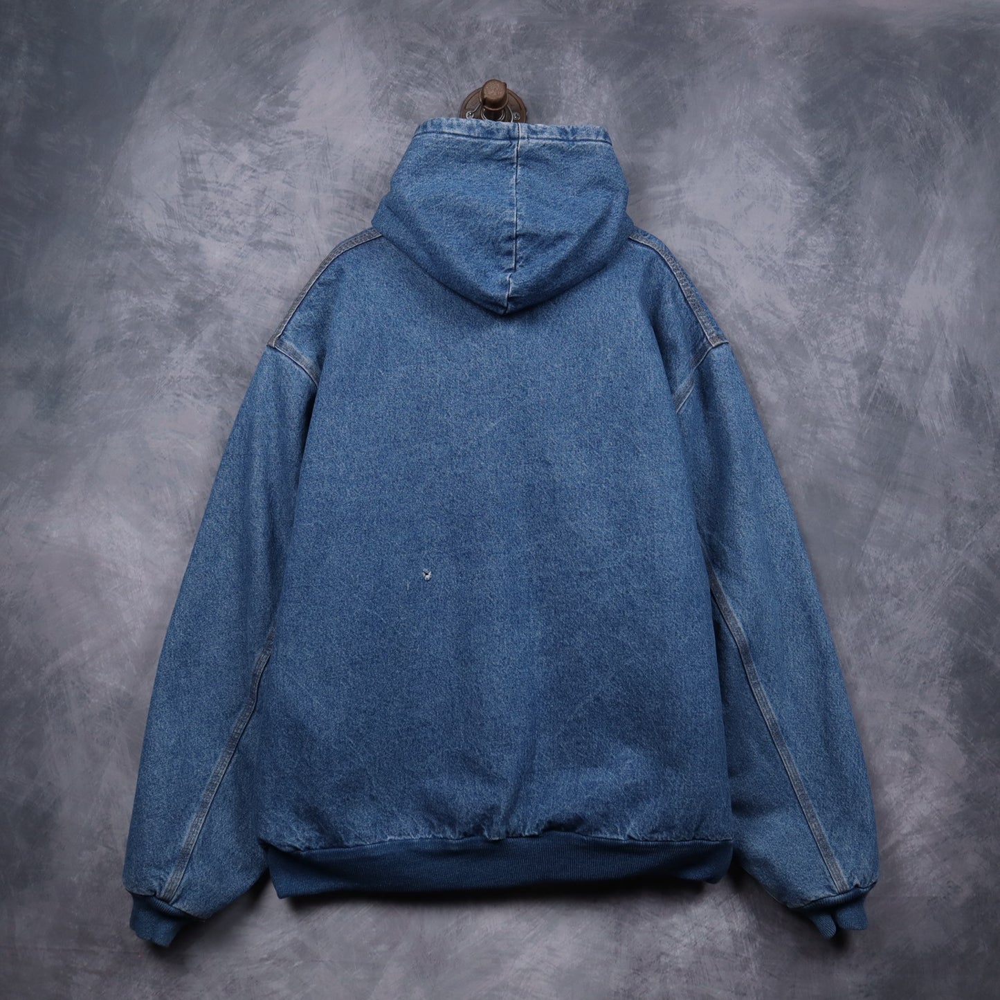 90s Denim Carhartt Flannel Lined Hooded Active Jacket 4798