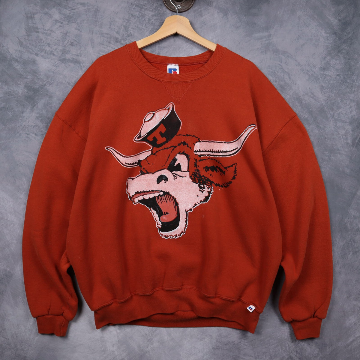 90s Red Texas Longhorns Crewneck Sweatshirt 5682