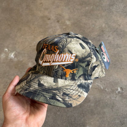 00s Mossy Oak Camo Texas Longhorns Snapback Hat 5805