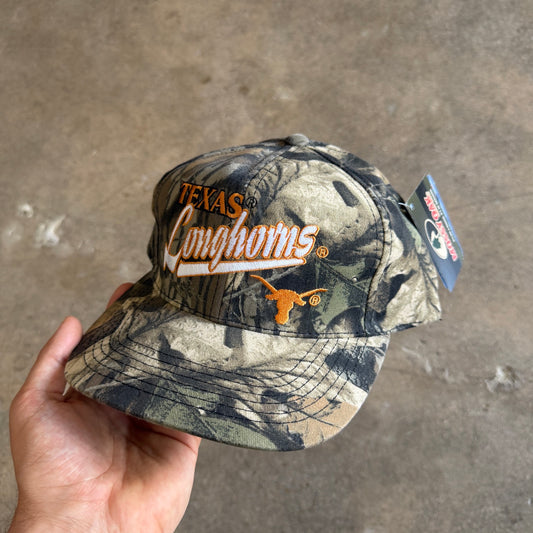 00s Mossy Oak Camo Texas Longhorns Snapback Hat 5805