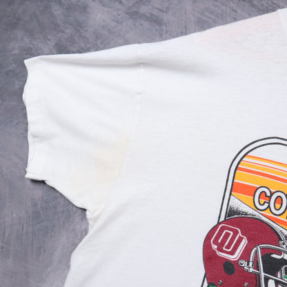 90s White Cotton Bowl Oklahoma vs Texas Shirt 5762