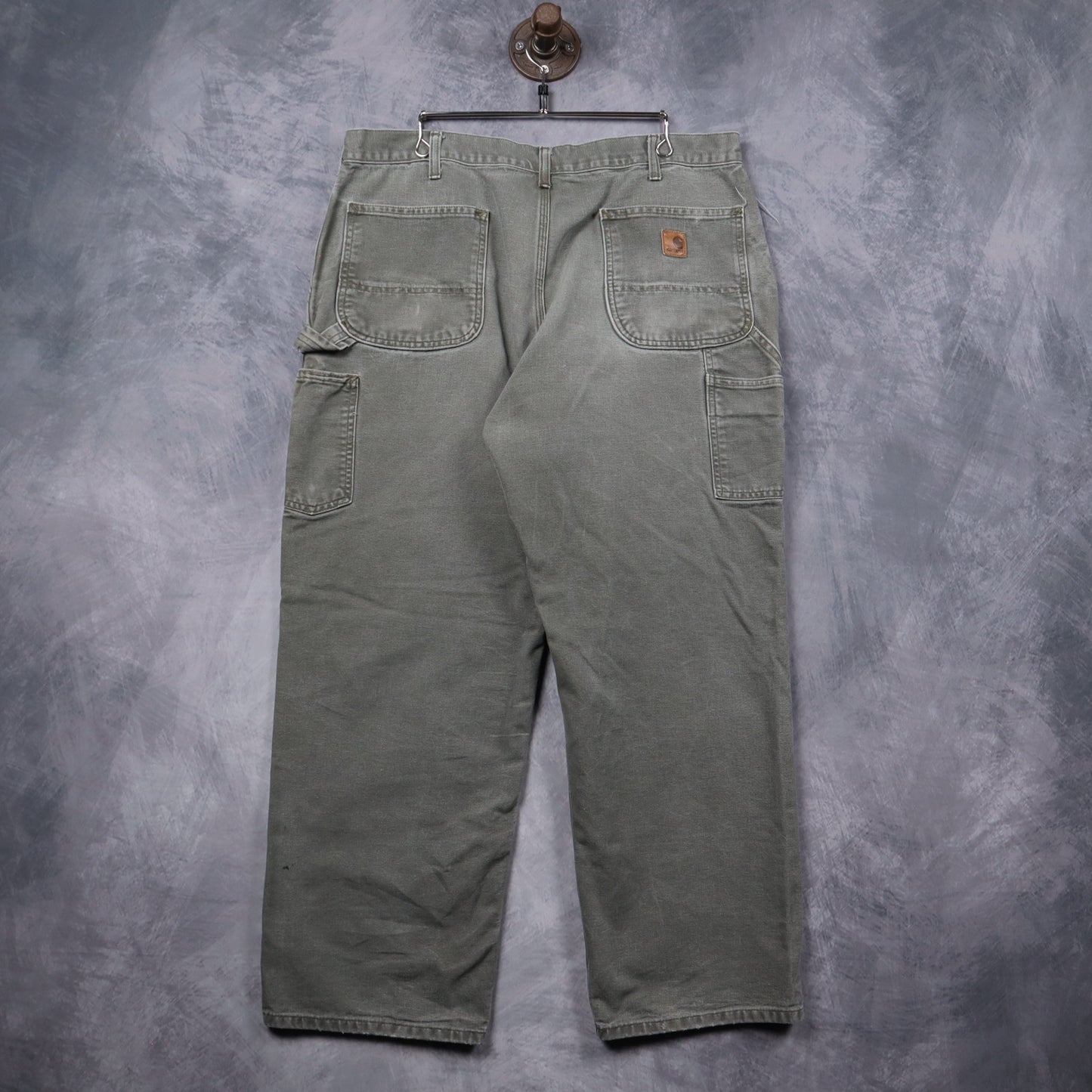 90s Faded Sage Green Carhartt Carpenter Pants 5245