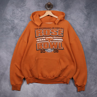 2006 Orange Texas Longhorns Rose Bowl Hoodie 5632