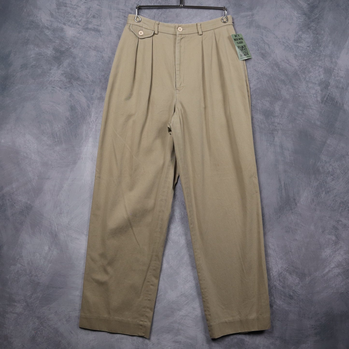 90s Tan Brown Polo Ralph Lauren Pleated Trousers 5232