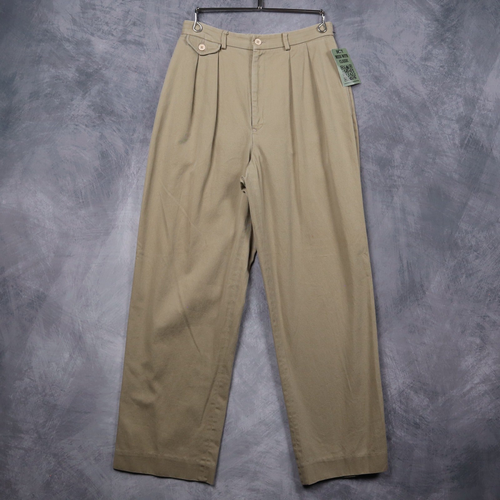 90s Tan Brown Polo Ralph Lauren Pleated Trousers 5232