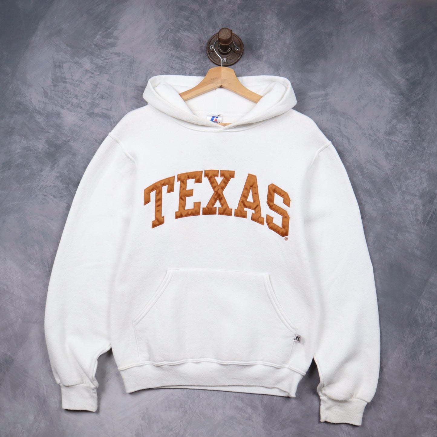 00s White Texas Longhorns Russell Athletic Hoodie 5622