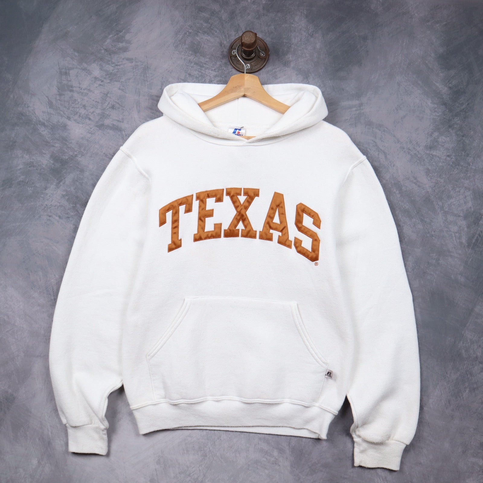 00s White Texas Longhorns Russell Athletic Hoodie 5622