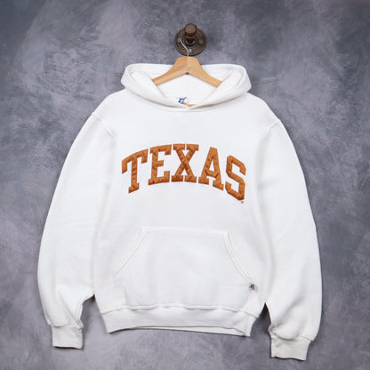 00s White Texas Longhorns Russell Athletic Hoodie 5622