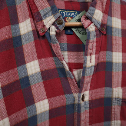 90s Red Chaps Ralph Lauren Plaid Flannel Shirt 4704