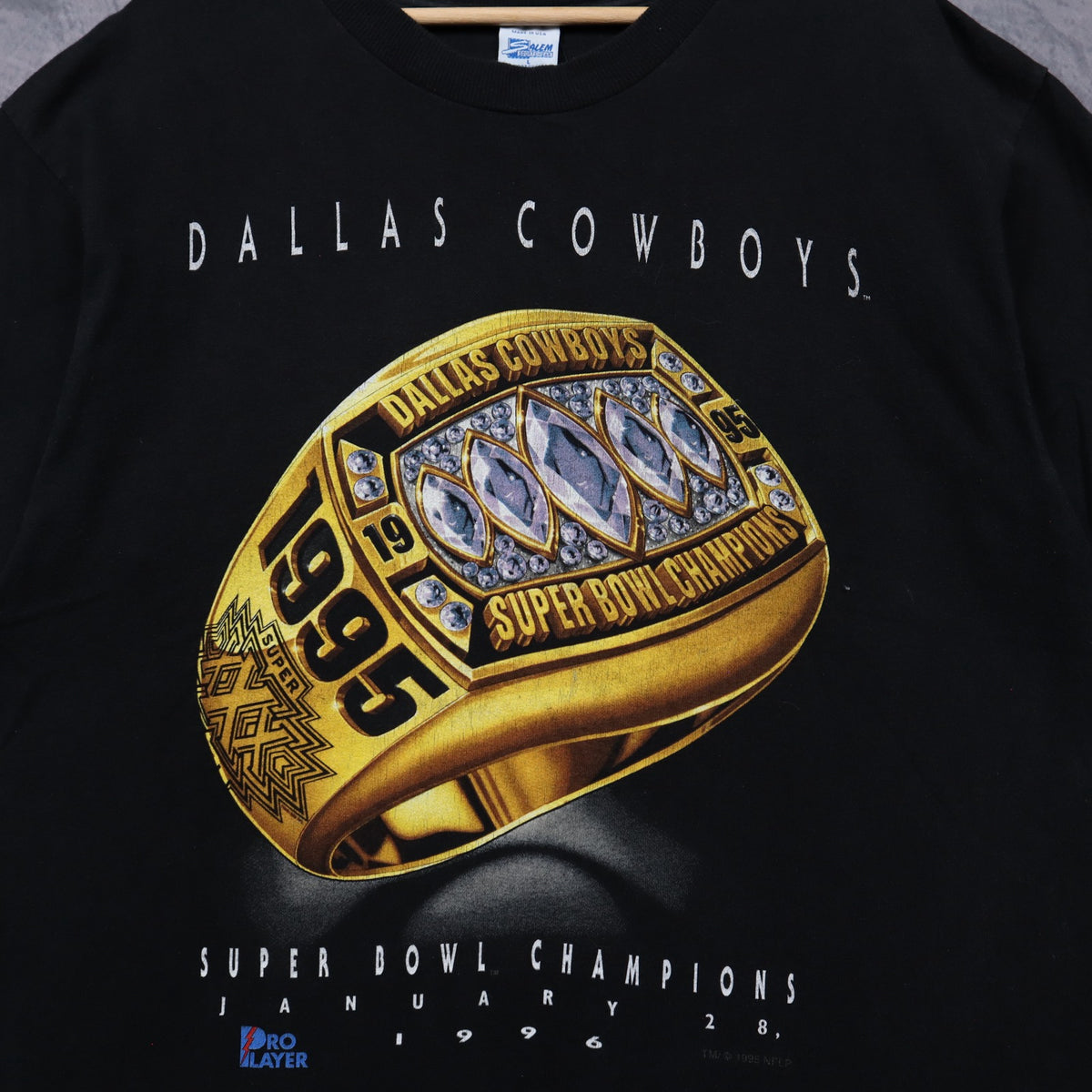 1996 Black Dallas Cowboys Super Bowl Champions Shirt 6741