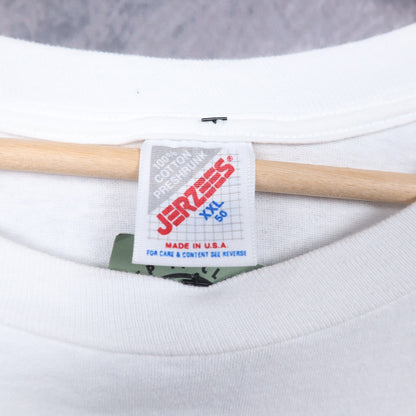 1990 White Build Your Own Rainbow B. Johnson Art Shirt 4842