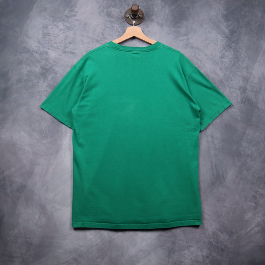 90s Green Stussy Funky Fresh Gear Shirt 4979