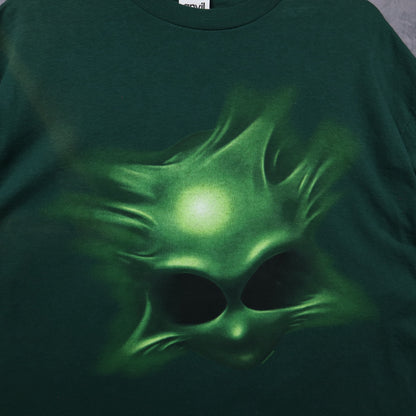90s Green Alien Big Graphic Shirt 5423