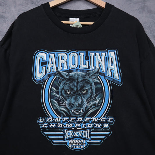 2004 Black Carolina Panthers Conference Champions Long Sleeve Shirt 6735