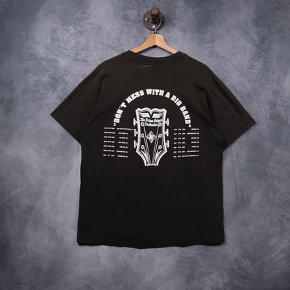1994 Black Brian Setzer Orchestra Don't Mess With A Big Band Tour Shirt 5380