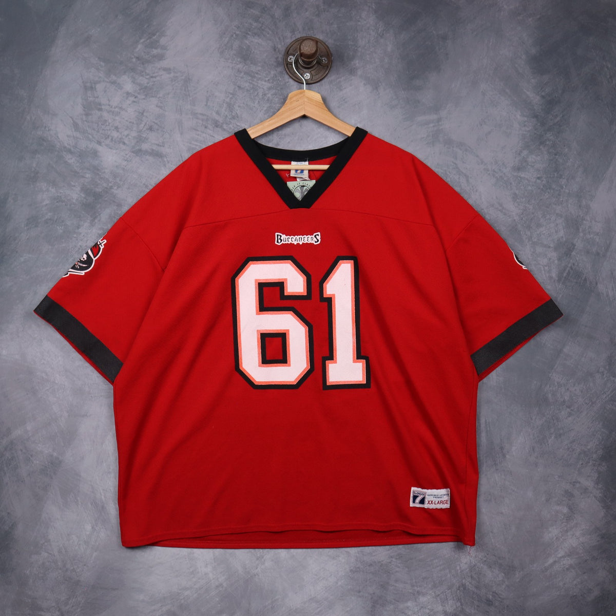 90s Red Tampa Bay Buccaneers Mayberry #61 Jersey 6561