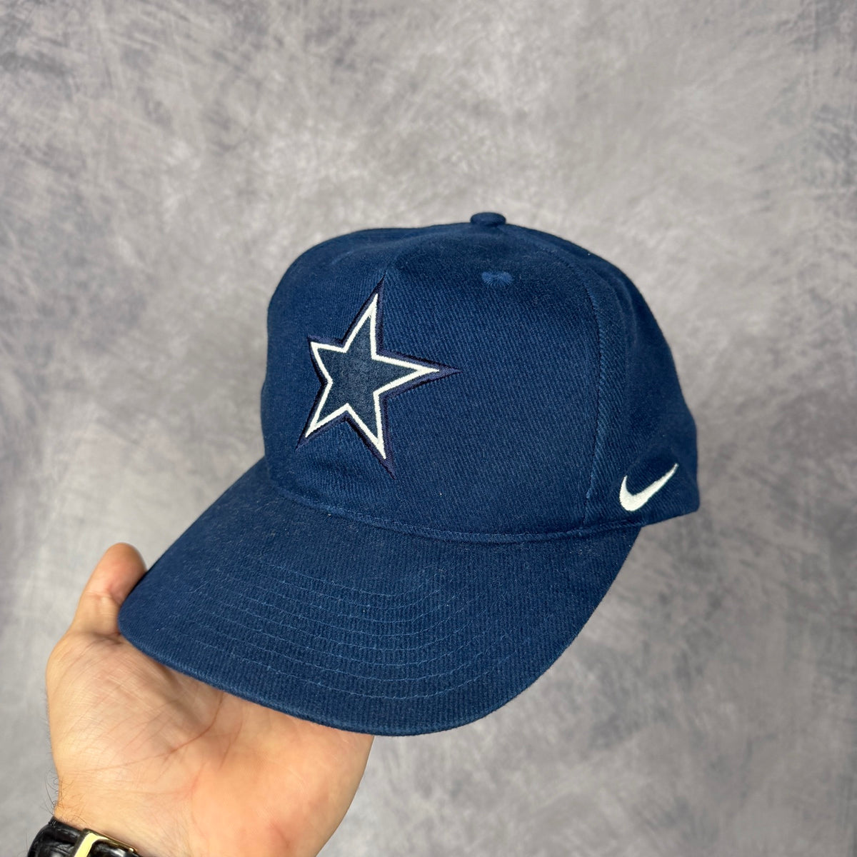 90s Navy Blue Dallas Cowboys Nike NFL Pro Line Hat 6825
