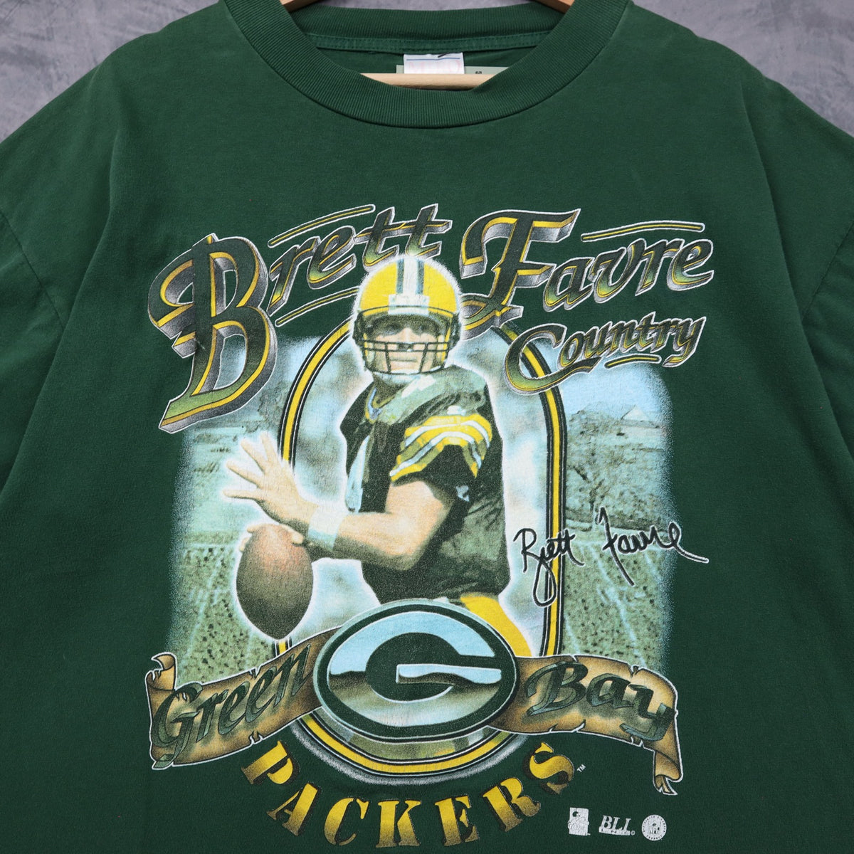 90s Green Brett Favre Country Green Bay Packers Shirt 6637