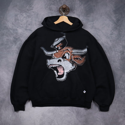90s Black Texas Longhorns Don't Mess With Classic Hoodie 5669