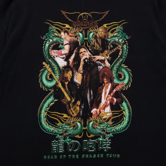 1999 Black Aerosmith Roar Of The Dragon Tour Shirt 4963