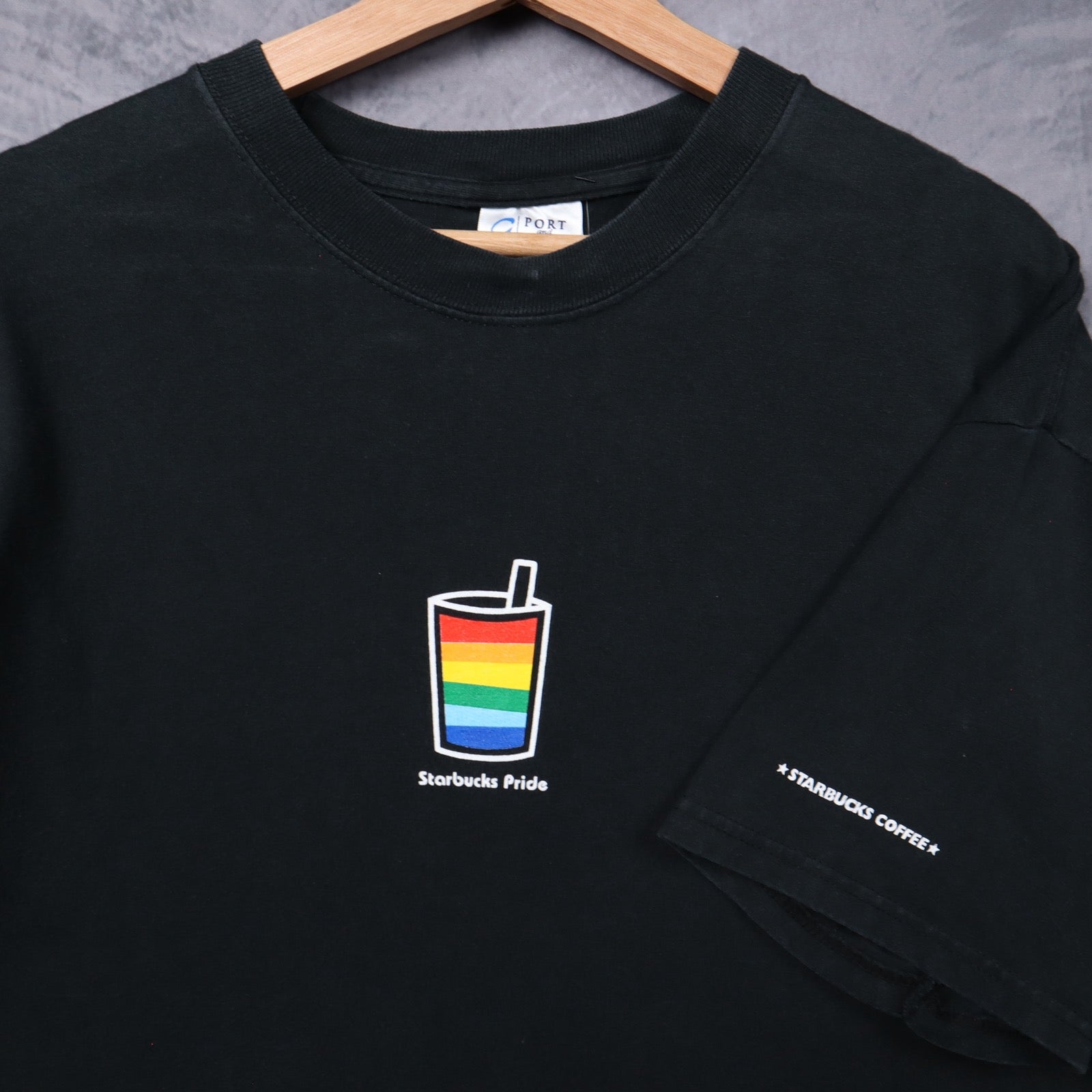 Early 2000s Black Starbucks Pride Shirt 5393