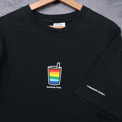 Early 2000s Black Starbucks Pride Shirt 5393