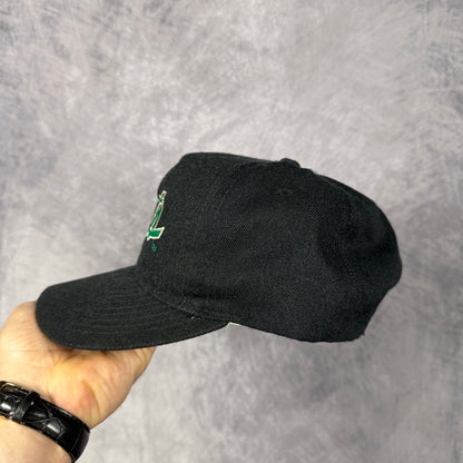90s Black New York Jets Sports Specialties Script Snapback Hat 6823