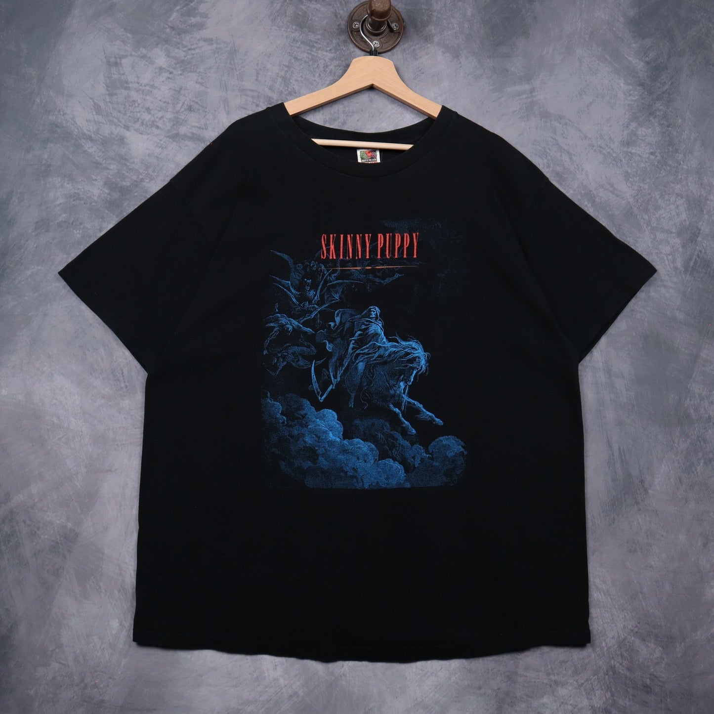 90s Black Skinny Puppy Death On Pale Horse Shirt 4966