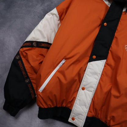 90s Orange Texas Longhorns Hooded Jacket 5914
