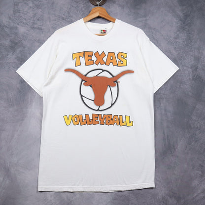 1998 White Texas Longhorns Volleyball Regional Finalist Shirt 5759